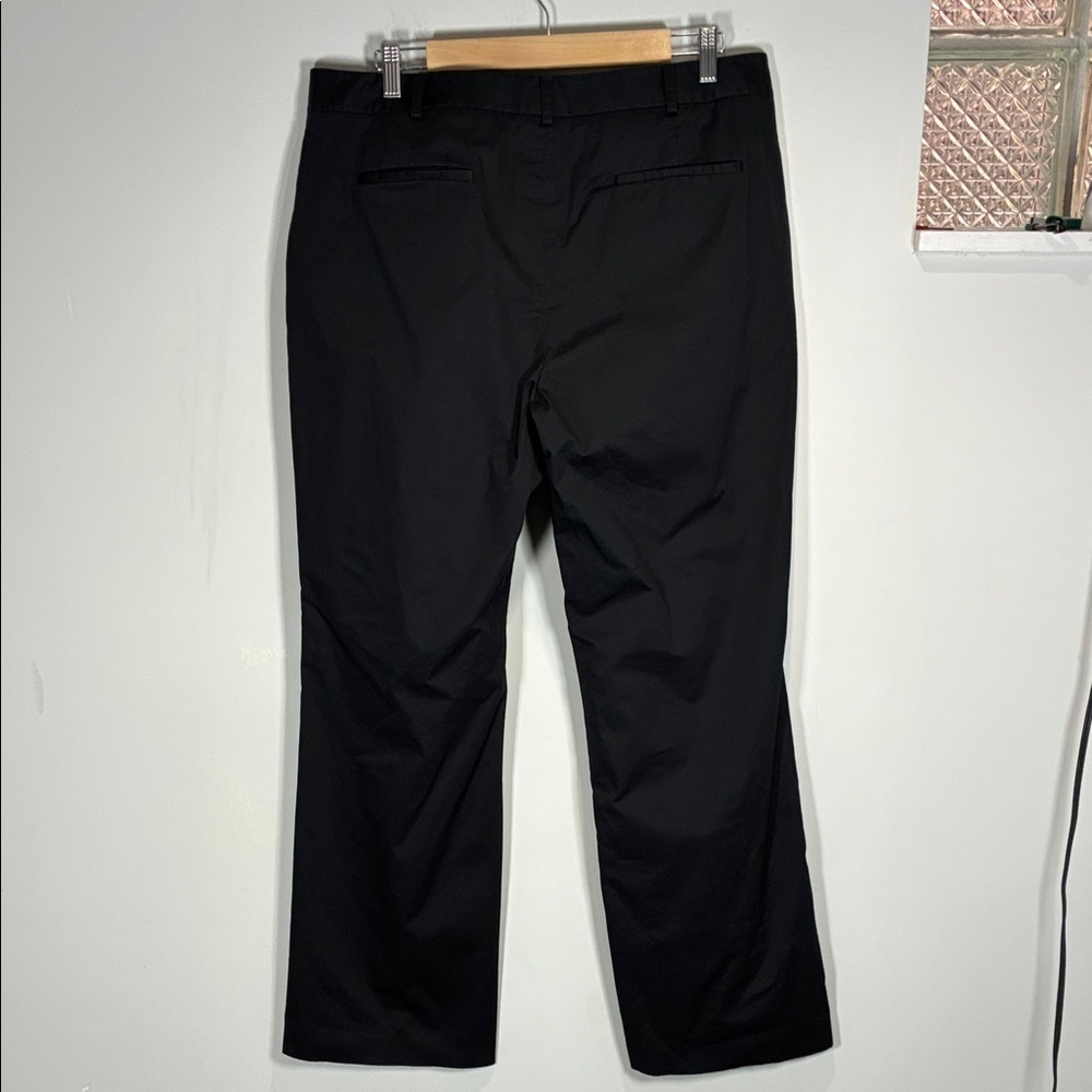 Talbots Signature Black Career Trousers Size 14 Straight Leg Work Pants - Picture 7 of 11